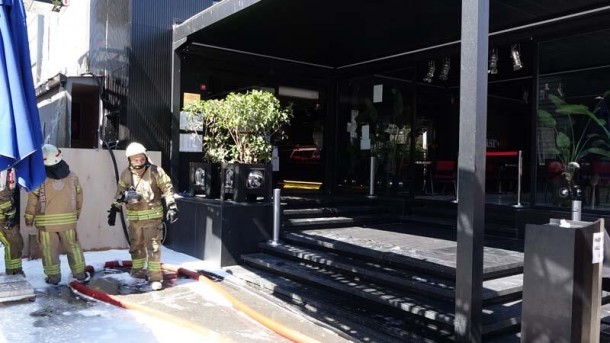 Nusrətin restoranı yandı - FOTOLAR